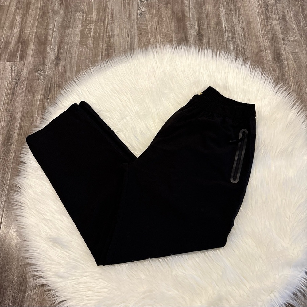TRR Men’s Outdoor Sports Black Zippered Pockets Nylon Athletic Pants US Size XL